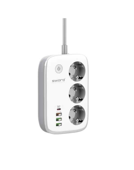 SWORD SMART POWER STRIP SW-3PU1C