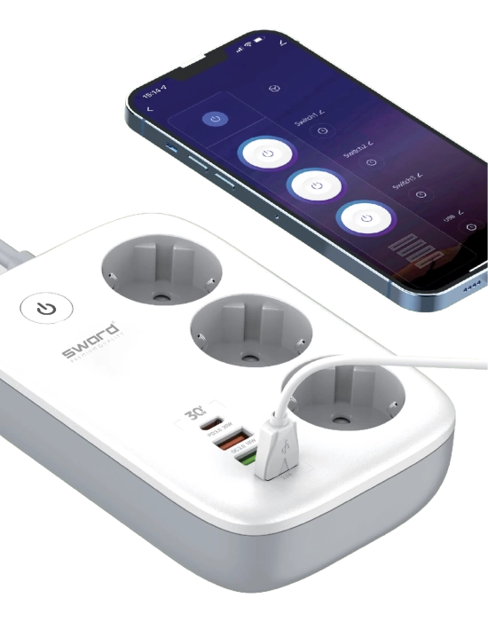 SWORD SMART POWER STRIP SW-3PU1C
