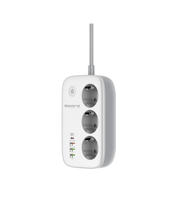 SWORD SMART POWER STRIP SW-3PU1C