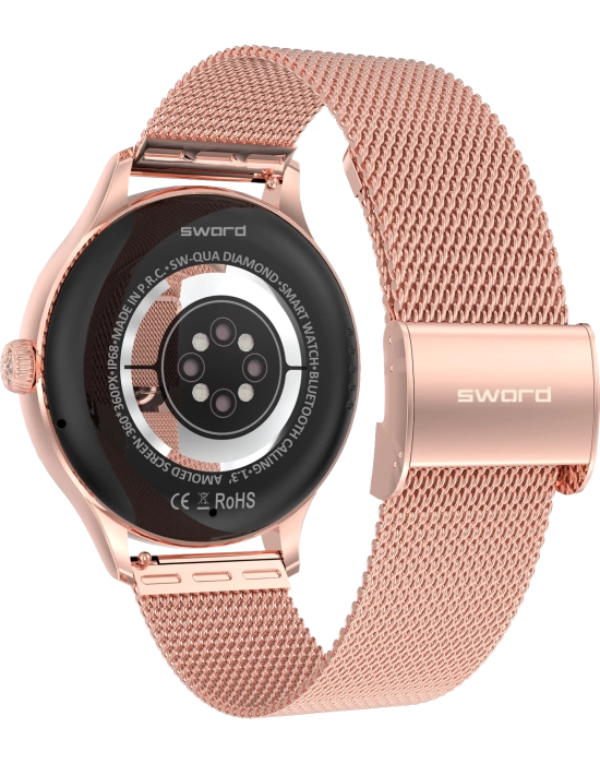 SWORD SMART WATCH SW-QUA DIAMOND GOLD