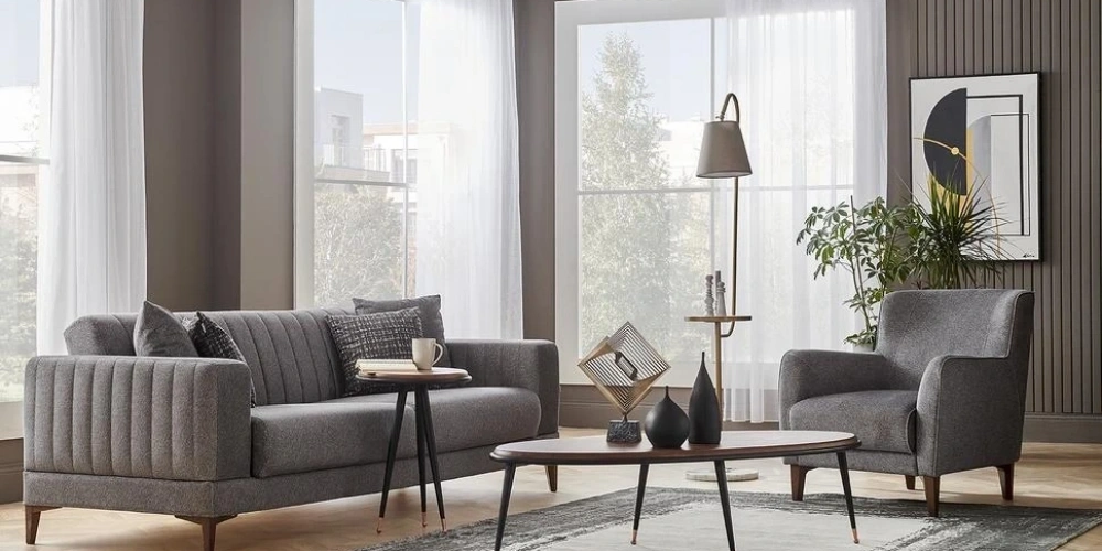 Gri Koltuk Takımı İçin Hangi Renk Perde Tercih Edilmeli?