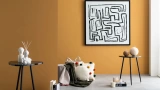 Pompom Multicolored Square Pillow
