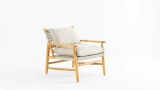 Carla Wooden Rope Armchair