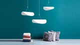 Bolivya Cream Fabric Ceiling Lighting (Medium)