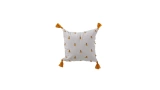 Tassel Cream Mustard Cushion