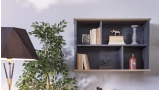 Angelic Dark TV Unit Wall Mounted Shelf Module