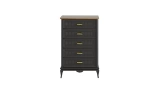 Angelic Dark Narrow Chest of Drawers