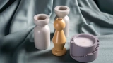 Martha Grey Candlestick