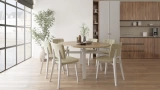 Martha Chair - Ice Grey Leg - Green Fabric