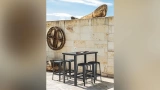 Marbel Aluminum Bar Table