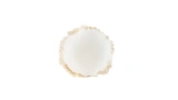 Ruffle Cream Round Cushion