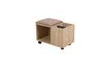 Lime Pouf with wheels