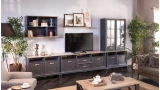 Angelic Dark TV Unit Wall Mounted Shelf Module