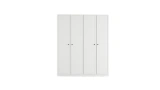 Noira 4-Door White Wardrobe