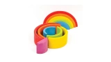 Waldorf 6 Piece Wooden Rainbow Stacker Toy