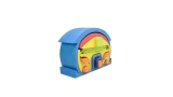 Waldorf Wooden Blue Roof House Toy