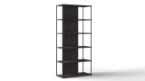 Grid Wide Bookcase - Black