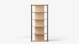 Grid Wide Bookcase - Oak