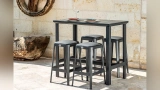 Marbel Aluminum Bar Table
