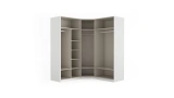 Noira 5-Door White Corner Cabinet
