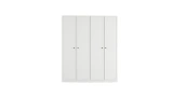 Noira 4-Door White Wardrobe