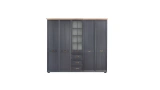 Angelic Dark 5 Door Wardrobe