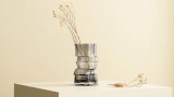 Strada Gray Glass Vase