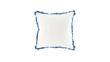 Feather Cream Blue Cushion