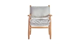 Carla Wooden Armchair with Rope Detail