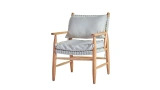 Carla Wooden Armchair with Rope Detail