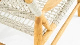 Carla Wooden Rope Armchair