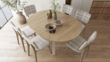 Martha Round Extendable Table