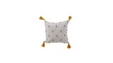 Tassel Cream Mustard Cushion