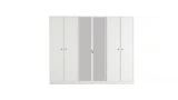 Noira 6-Door Wardrobe with Mirror