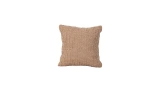 Jute Beige White Cushion