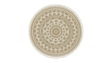 Beige Myra Round Halı - 160x160 cm