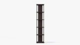 Grid Narrow Bookcase - Black