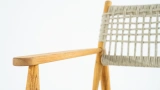 Carla Wooden Rope Armchair