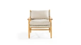Carla Wooden Rope Armchair