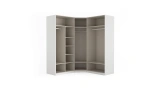Noira 5-Door White Corner Cabinet
