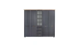 Angelic Dark 5 Door Wardrobe