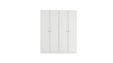 Noira 4-Door White Wardrobe