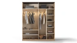 Grid 4 Door Wardrobe