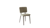 Martha Chair - Ice Grey Leg - Green Fabric