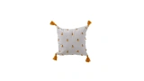 Tassel Cream Mustard Cushion