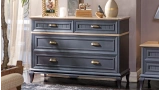 Angelic Dark Wide Chest of Drawers