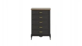Angelic Dark Narrow Chest of Drawers