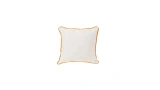 Linen Cream Orange Linen Cushion