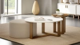Calina Round Pouf Table