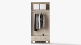 Pine 2-Door Wardrobe